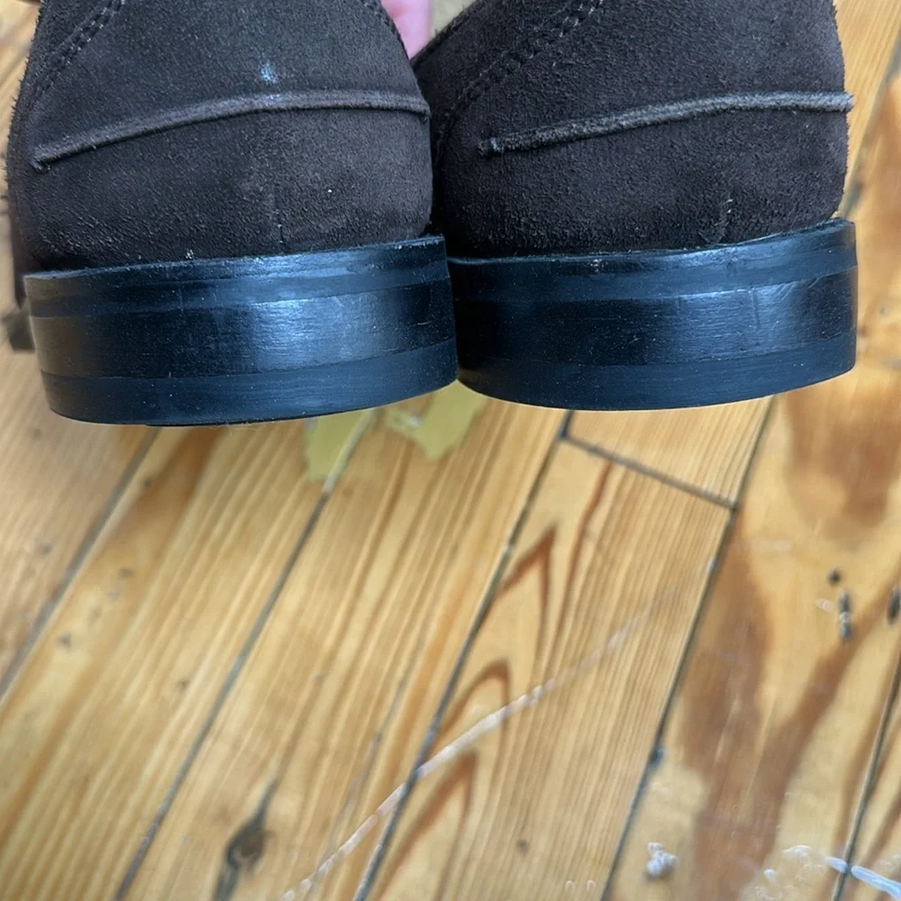 Brooks Brothers Men Brown Suede Loafers 10.5 D - Picture 8 of 10